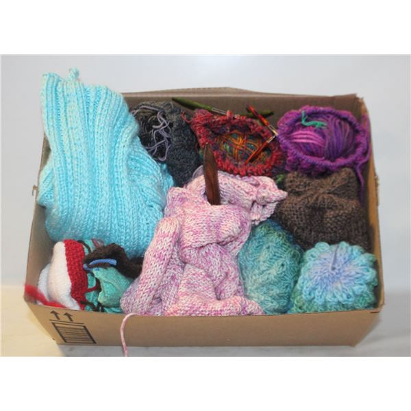 BOX PARTIAL FINISHED HATS & SWEATER