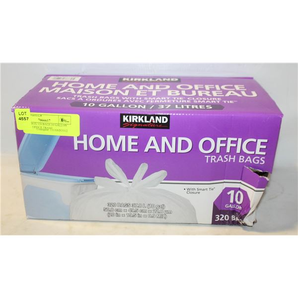 NEW W BOX 320 BAGS 10 GALLON HOME & OFFICE TRASH