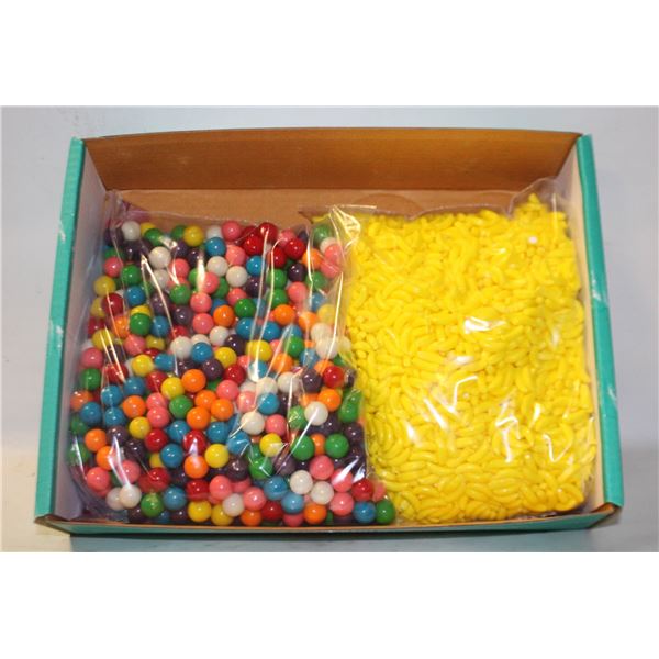 LARGE BAGS CANDY BANANAS & GUM BALLS