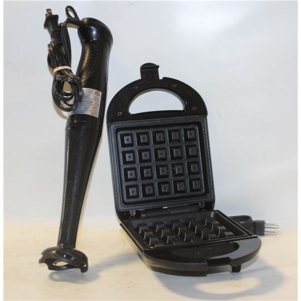 WAFFLE MAKER PLUS ELECTRIC HAND BLENDER