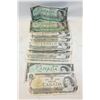 Image 1 : 12 OLDER $1 CANADIAN BILLS - 2 TYPES