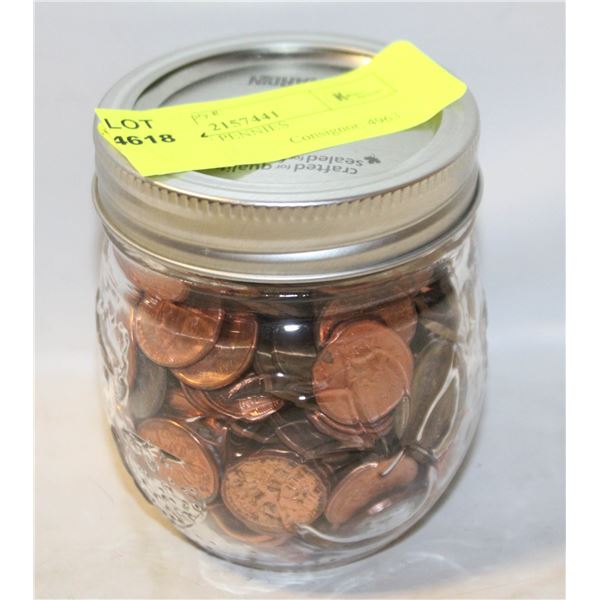 JAR FULL OF PENNIES