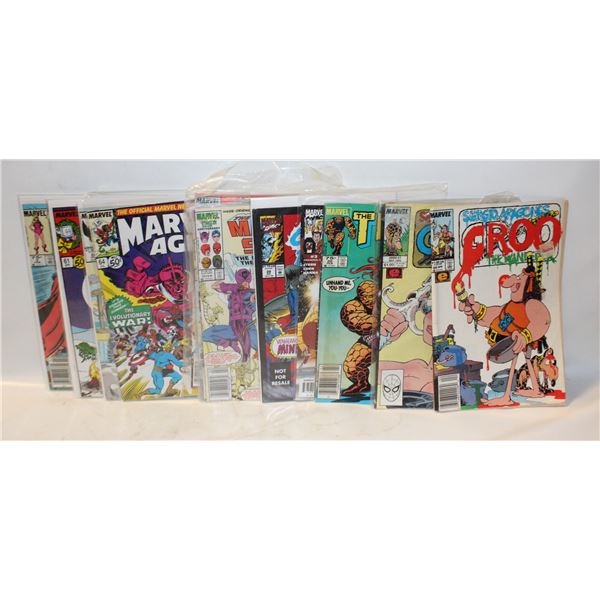 LOT OF 12 MARVEL COMIC BOOKS