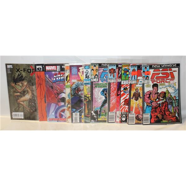 LOT OF 12 MARVEL COMIC BOOKS