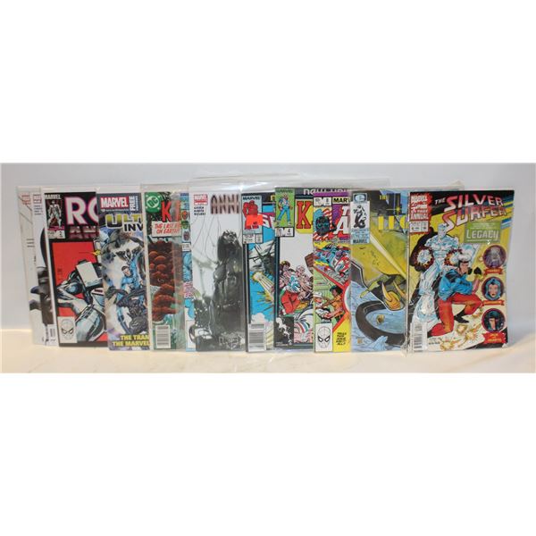 LOT OF 12 MARVEL COMIC BOOKS