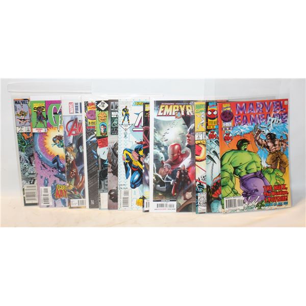 LOT OF 12 MARVEL COMIC BOOKS