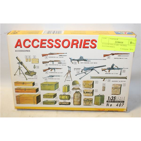 ITALERI MILITARY MODEL ACCESSORIES