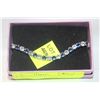 Image 1 : NEW ZIRCONIA BLUE TENNIS CLASP BRACELET