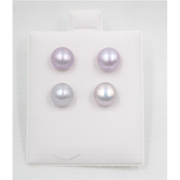 #173-NATURAL AKOYA PEARL STUD EARRING 2PAIR