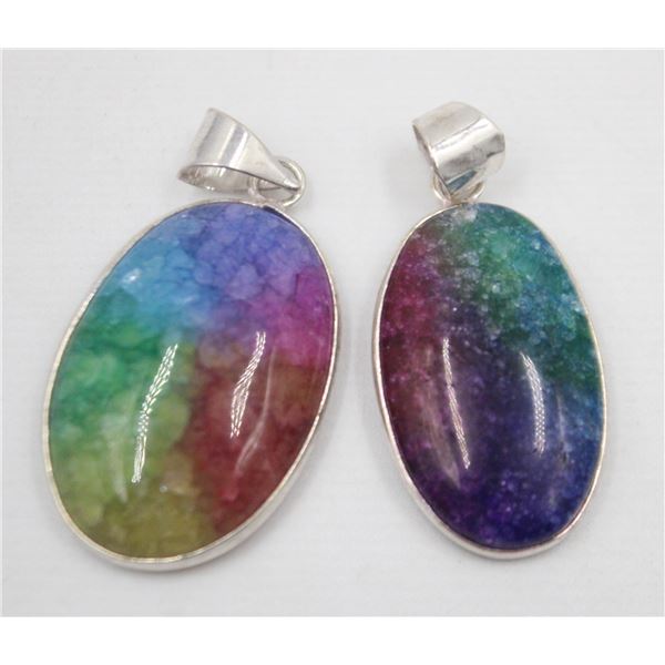 #224-NATURAL RAINBOW SOLAR QUARTZ PENDANT