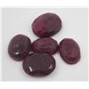 Image 1 : #11-NATURAL RED RUBY GEMSTONES 94.20CT