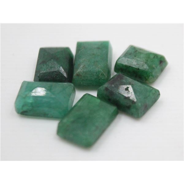 #27-NATURAL GREEN EMERALD GEMSTONES 43.80CT