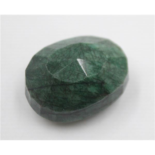 #40-NATURAL GREEN EMERALD GEMSTONE 91.80 CT