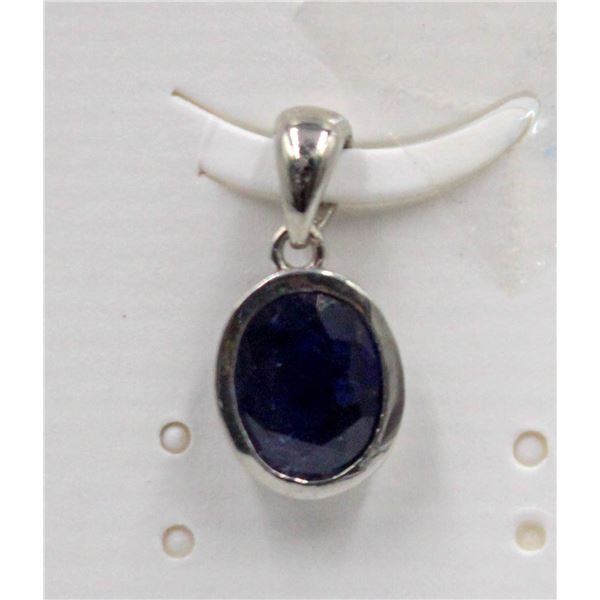 #203-NATURAL BLUE SAPPHIRE PENDANT