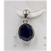 Image 1 : #203-NATURAL BLUE SAPPHIRE PENDANT
