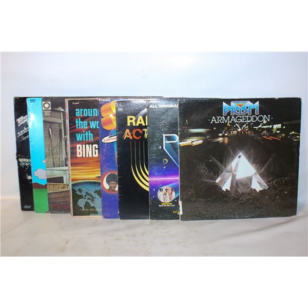 LOT OF 10 RECORDS, MOSTLY 80’S ROCK