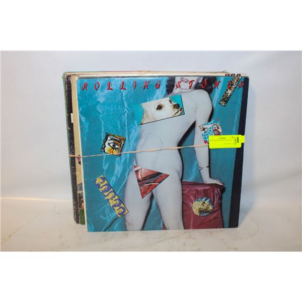 LOT OF 10 RECORDS, HALF ROCK