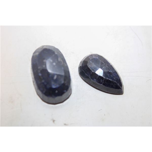 2PCS BLUE SAPPHIRE GEMSTONES