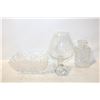 Image 1 : LOT OF 3 CRYSTAL/CUT GLASS ITEMS