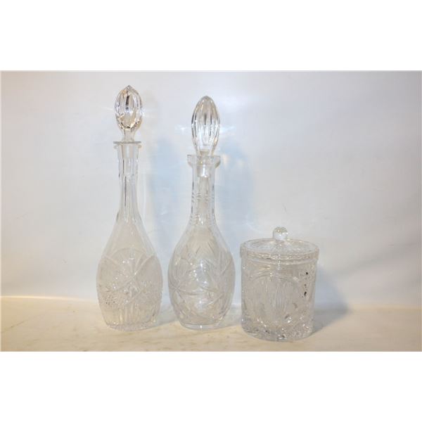 LOT OF 3 CRYSTAL ITEMS