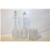 Image 1 : LOT OF 3 CRYSTAL ITEMS