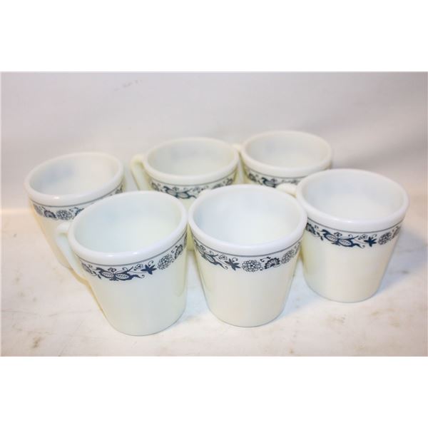 VINTAGE PYREX CORNINGWARE MILKGLASS MUGS