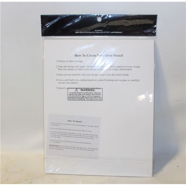 VINYL STENCIL BLANKS FOR REUSABLE STENCIL MAKING