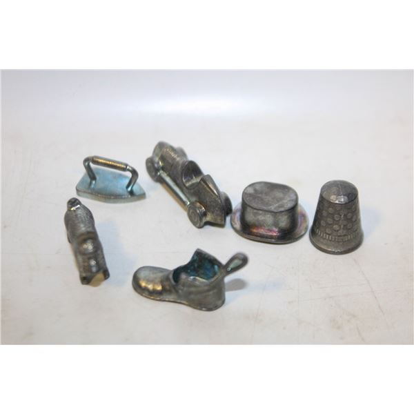 VINTAGE ORIGINAL MONOPOLY METAL GAME PIECES-