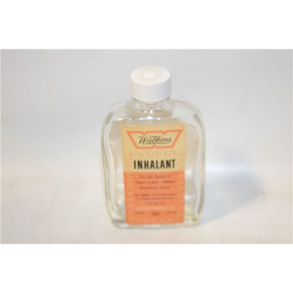 VINTAGE WATKINS 1 OZ INHALANT BOTTLE