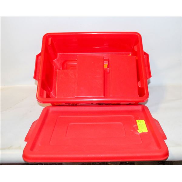 VINTAGE LEGO CONTAINER W/ EXTRA PLASTIC BINS