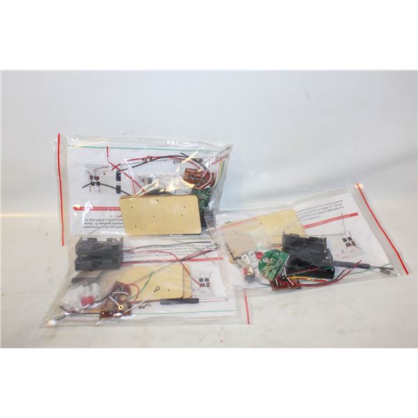 3 X TELEGRAPH COMMUNICATORS- FUN MAKERS WOODEN