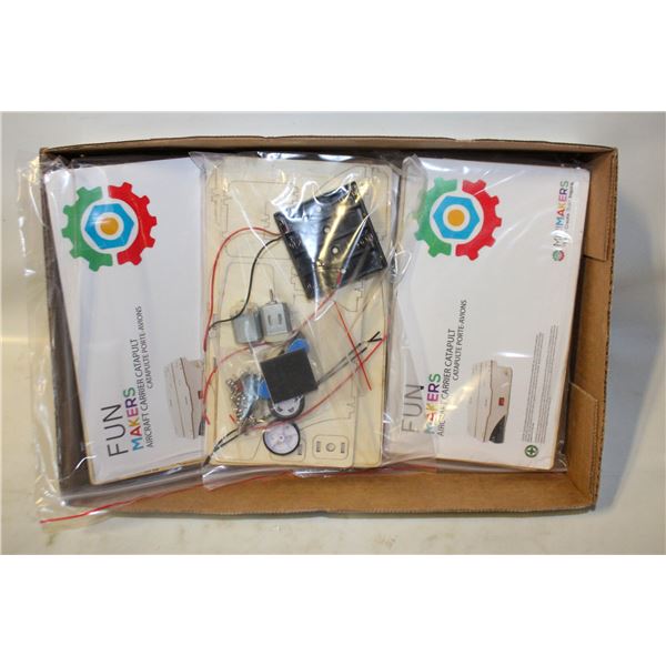 3 X AIRCRAFT CARRIER CATAPULT WOODEN MODEL KITS