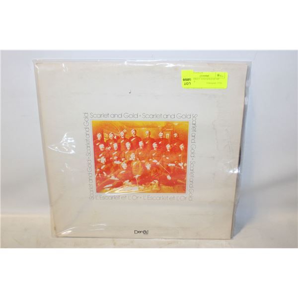 1974 SCARLET AND GOLD RCMP VINYL LP