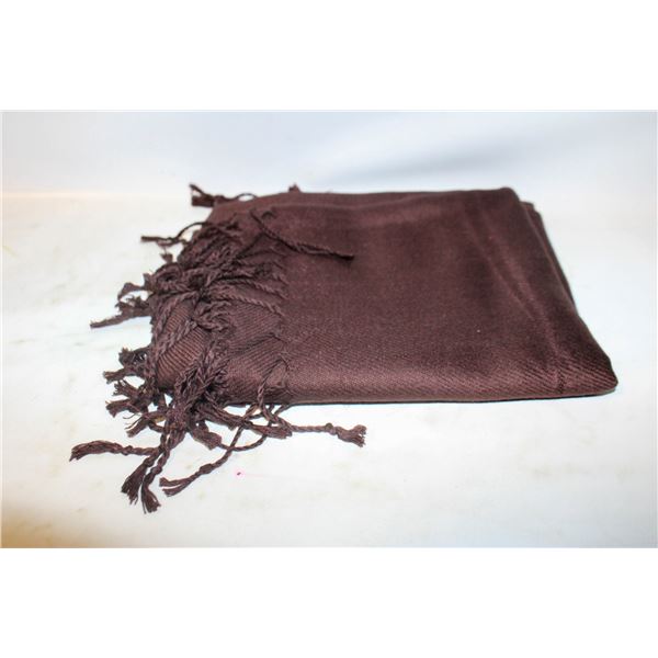 LADIES FRINGED 100% PASHMINA SCARF