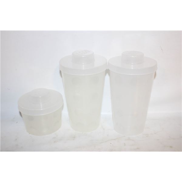VINTAGE LEGO PICK-A-BRICK CUPS- LOT OF 3