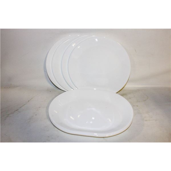 CORELLE DISH LOT QTY 4 PLATES 10-1/4" AND