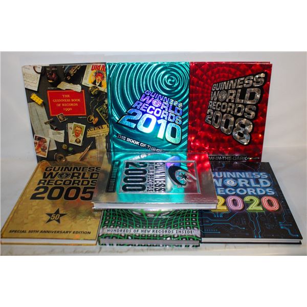 LOT OF 7 VARIOUS GUINESS WORLD RECORDS