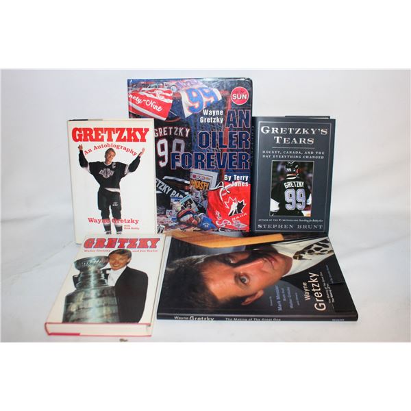 LOT OF 6 VARIOUS HARDCOVER GRETZKY BOOKS