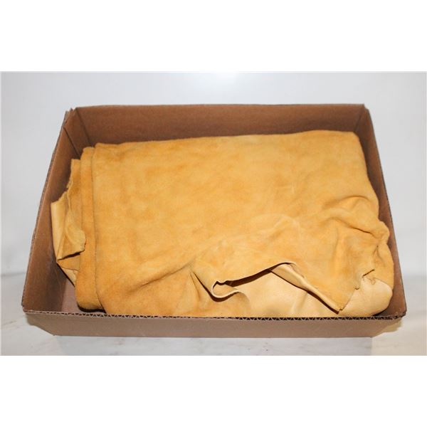 LARGE LEATHER SKIN APPROX. 4FT X 5-1/2" FT