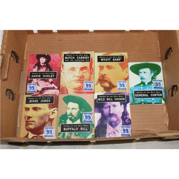 LOT OF 7 VARIOUS OLD WEST POCKET BOOKS