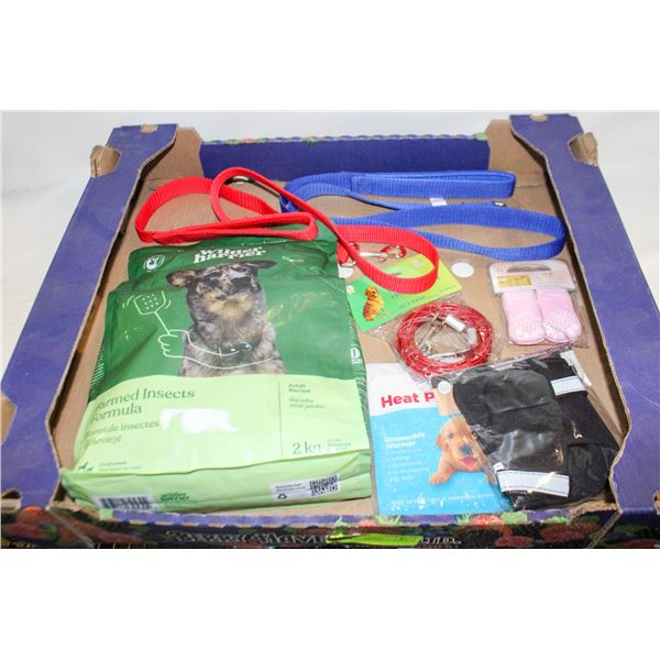 FLAT OF ASSORTED PET SUPPLIES