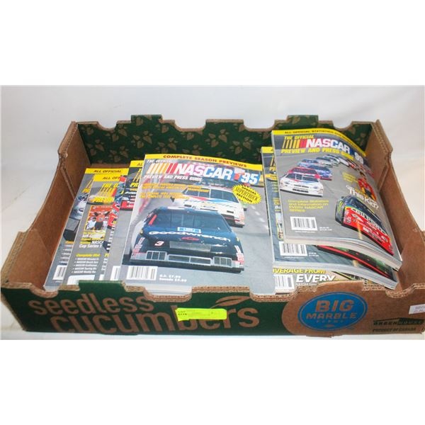 LOT OF 14 VARIOUS NASCAR PREVIEW AND