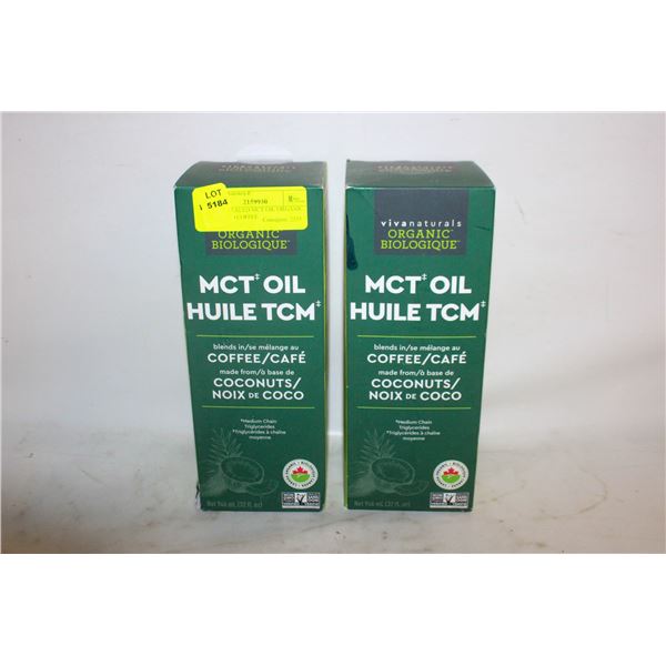 2 PACK SEALED MCT OIL ORGANIC FOR KETO COFFEE