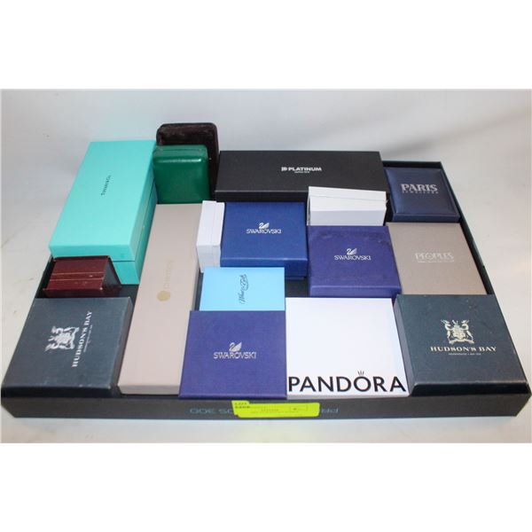 LOT OF QTY 17 JEWELRY BOXES