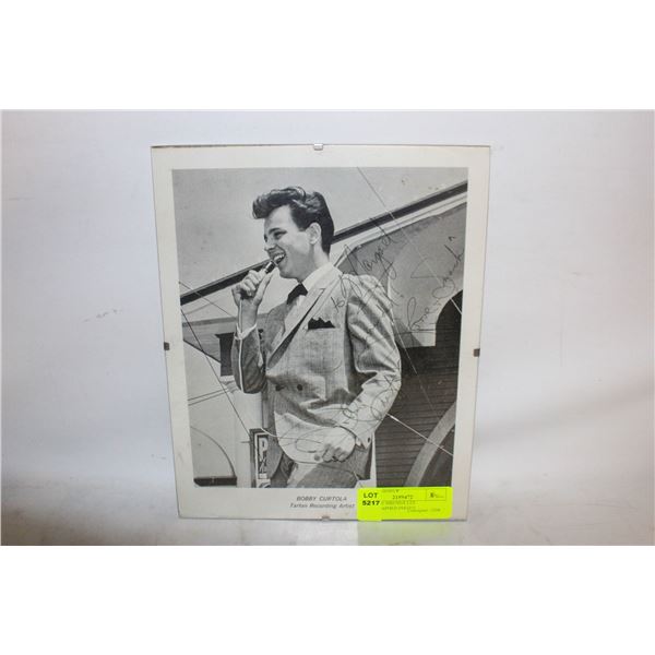 VINTAGE BOBBY CURTOLA AUTOGRAPHED