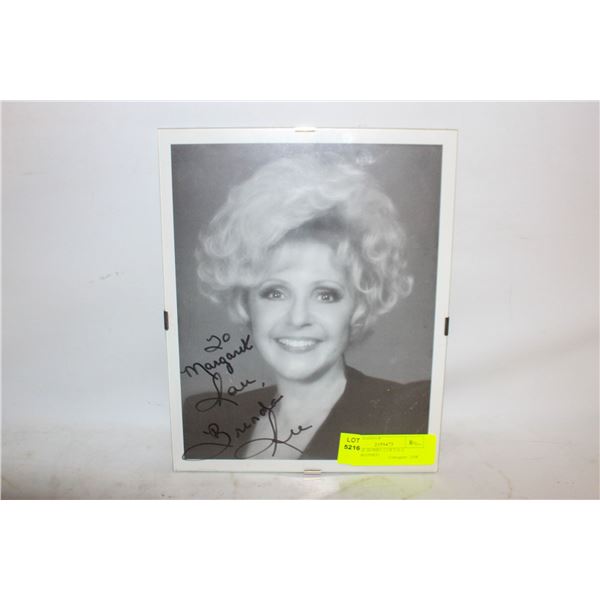 VIINTAGE BRENDA LEE AUTOGRAPHED PHOTO