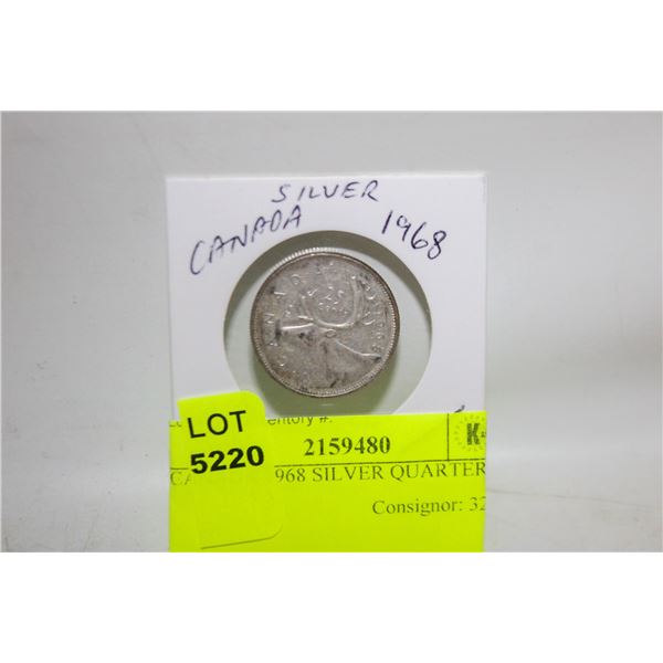 CANADA 1968 SILVER QUARTER