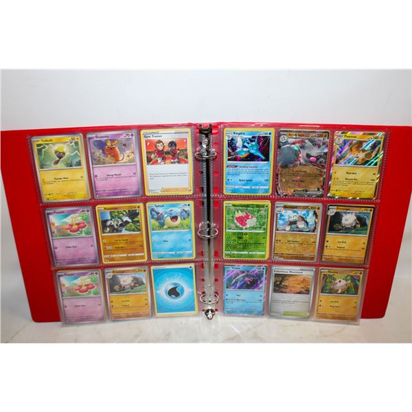 BINDER OF 72 POKEMON CARDS