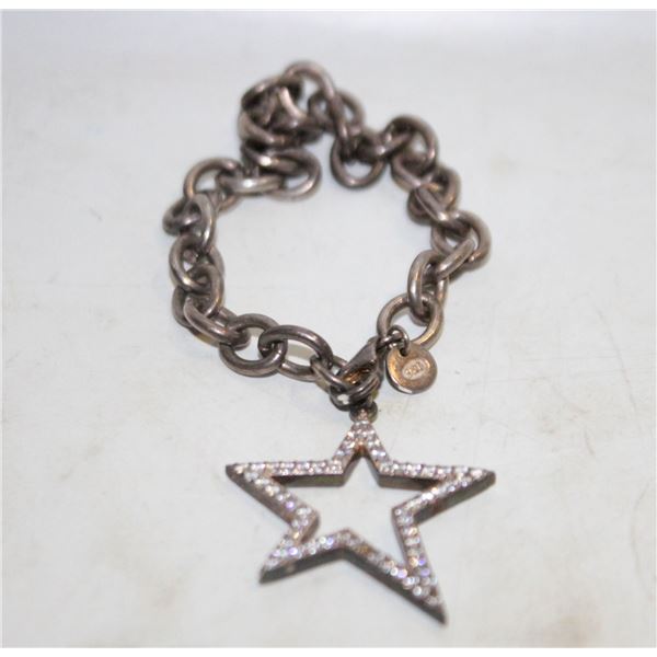 19.5 GRAM 925 SILVER BRACELET MISSING A