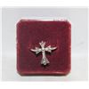 Image 1 : RING WITH CROSS SIZE 8 STAMPED 925